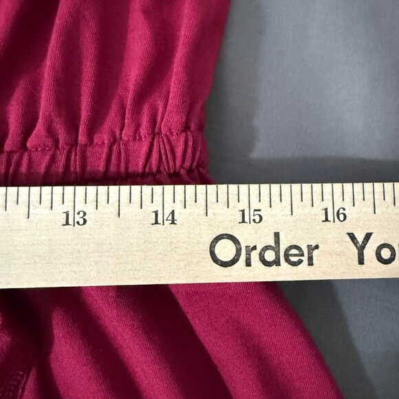 Ann Taylor Dress Women's Large Tall One-Shoulder Midi Elastic Waist Asymmetrical - Picture 11 of 11